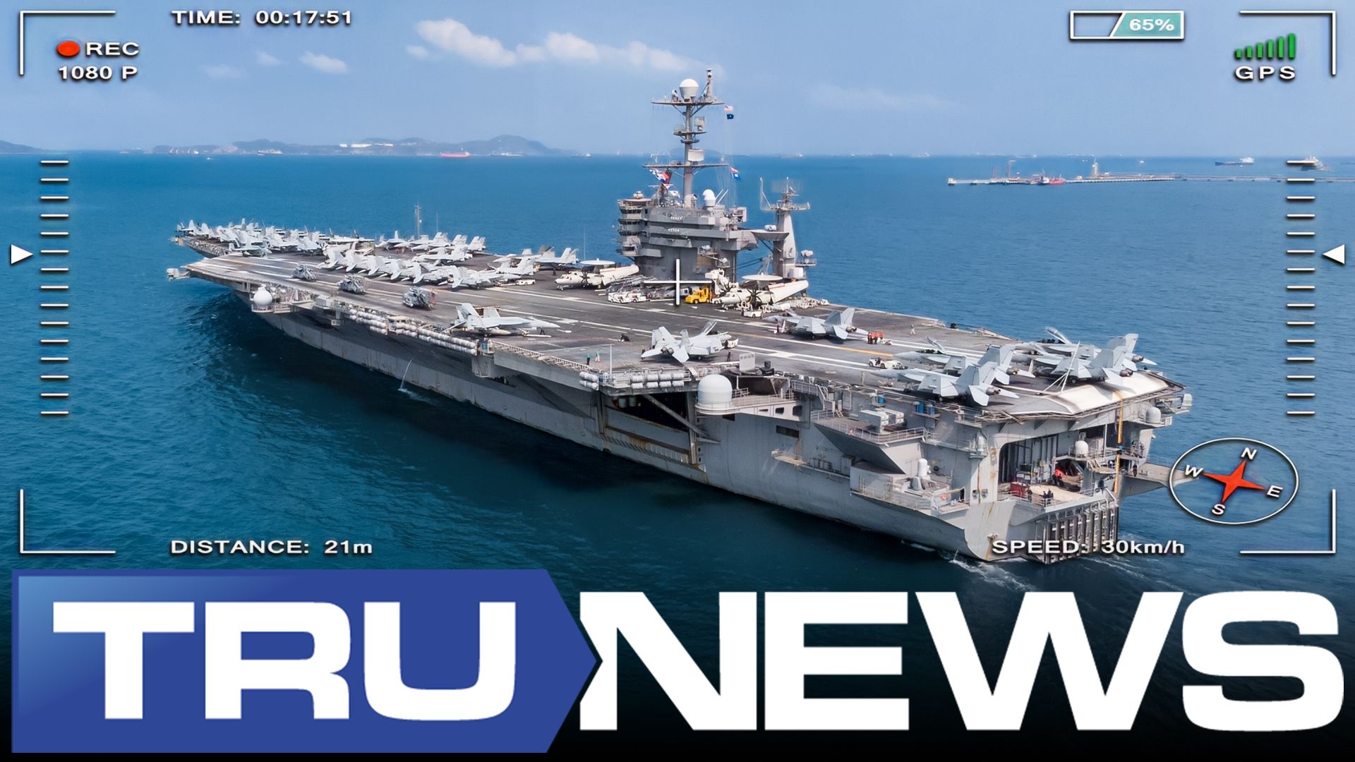 Iranian Drone Films USS Dwight D. Eisenhower in Strait of Hormuz